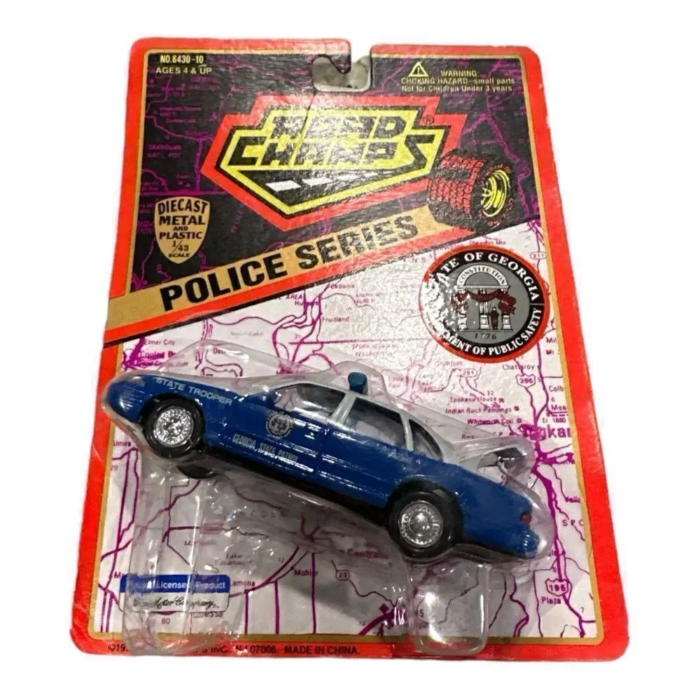 Road Champs Police State of Georgia State Patrol Police Car  ca.1995 die cast